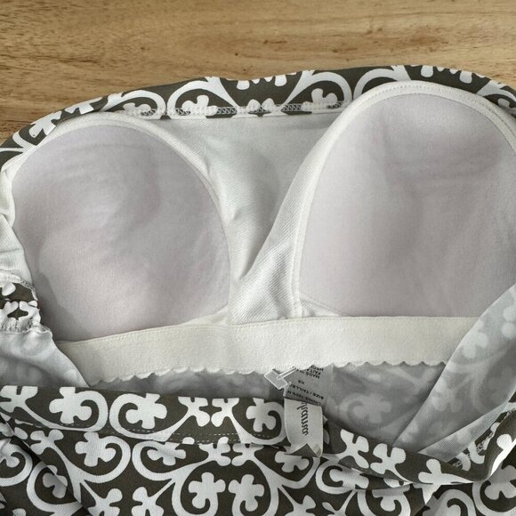 Tommy Bahama Tankini Swim Top Womens XS Strapless Printed Ruched NWT‎ SW-1999 - Picture 11 of 13